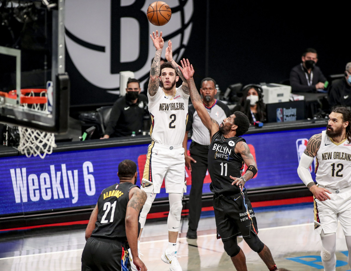 Ball's effective field goal percentage on catch-and-shoot jumpers on the road shot up 9 percentage points this season from 2019–20. It'll be up to teams to decide whether the restricted free agent's shooting has improved or if he benefited from playing in empty arenas.